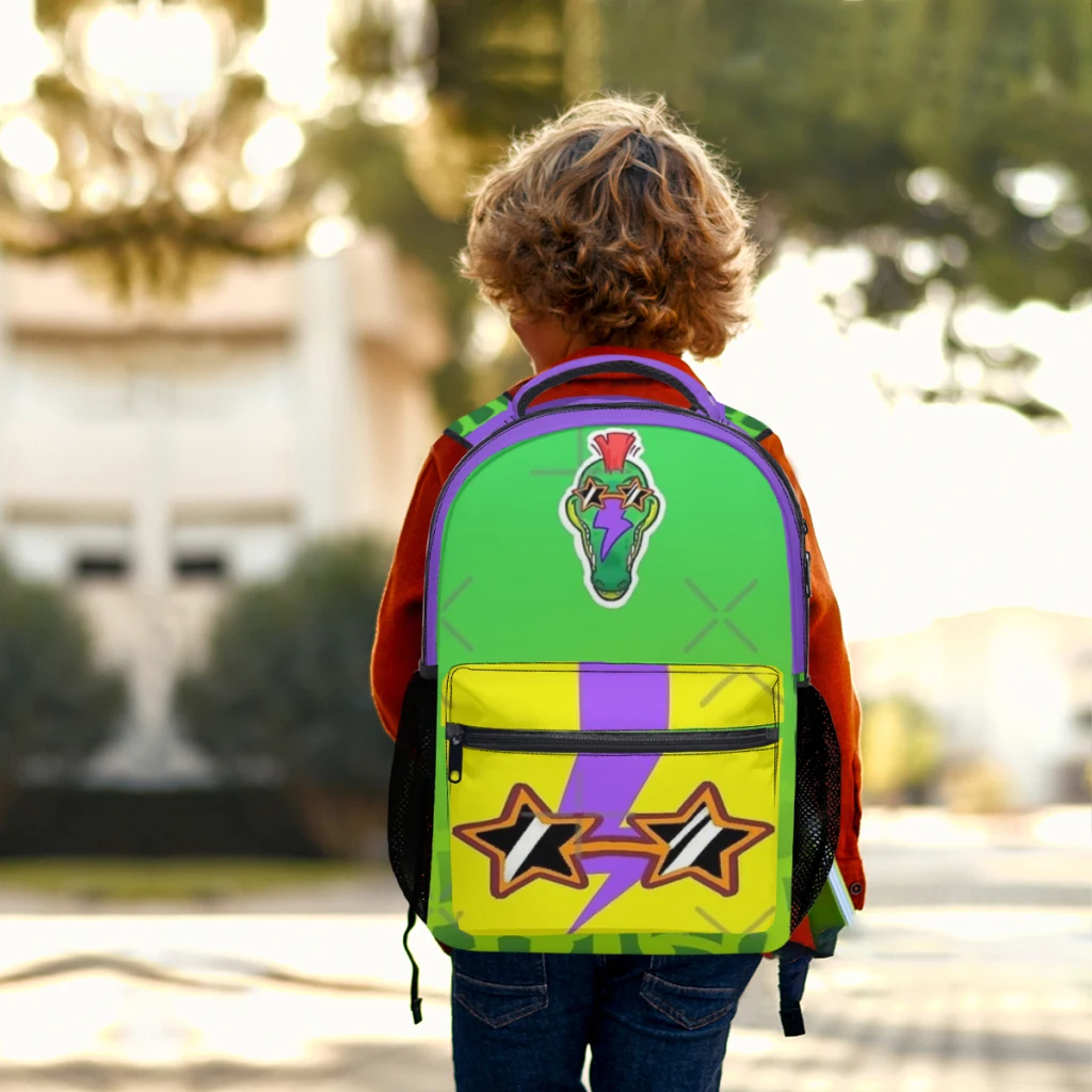 Mochila escolar de dibujos animados para niños, ropa de entretenimiento para estudiantes, de gran capacidad, de 17 pulgadas