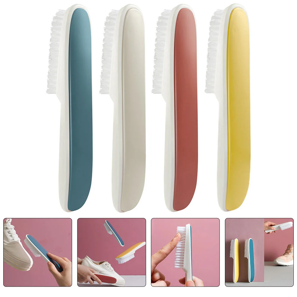 

4 Pcs Home Laundry Brush Scrubbing Cleaning Portable Simple Style Clothes Tool Multifunctional Pp Student