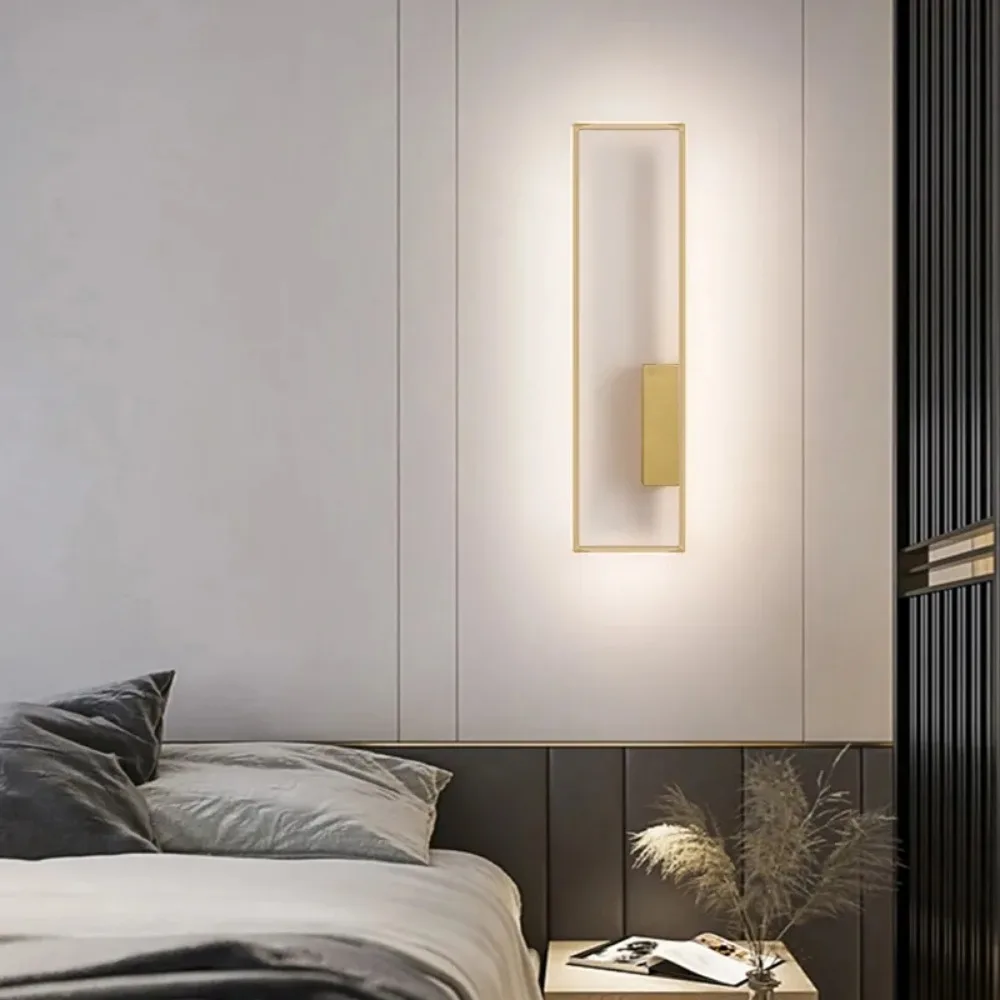 Imagem -05 - Nordic Minimalista Led Wall Lights Interior Wall Sconces Lâmpada Sala de Estar Quarto Cabeceira Decoração de Casa