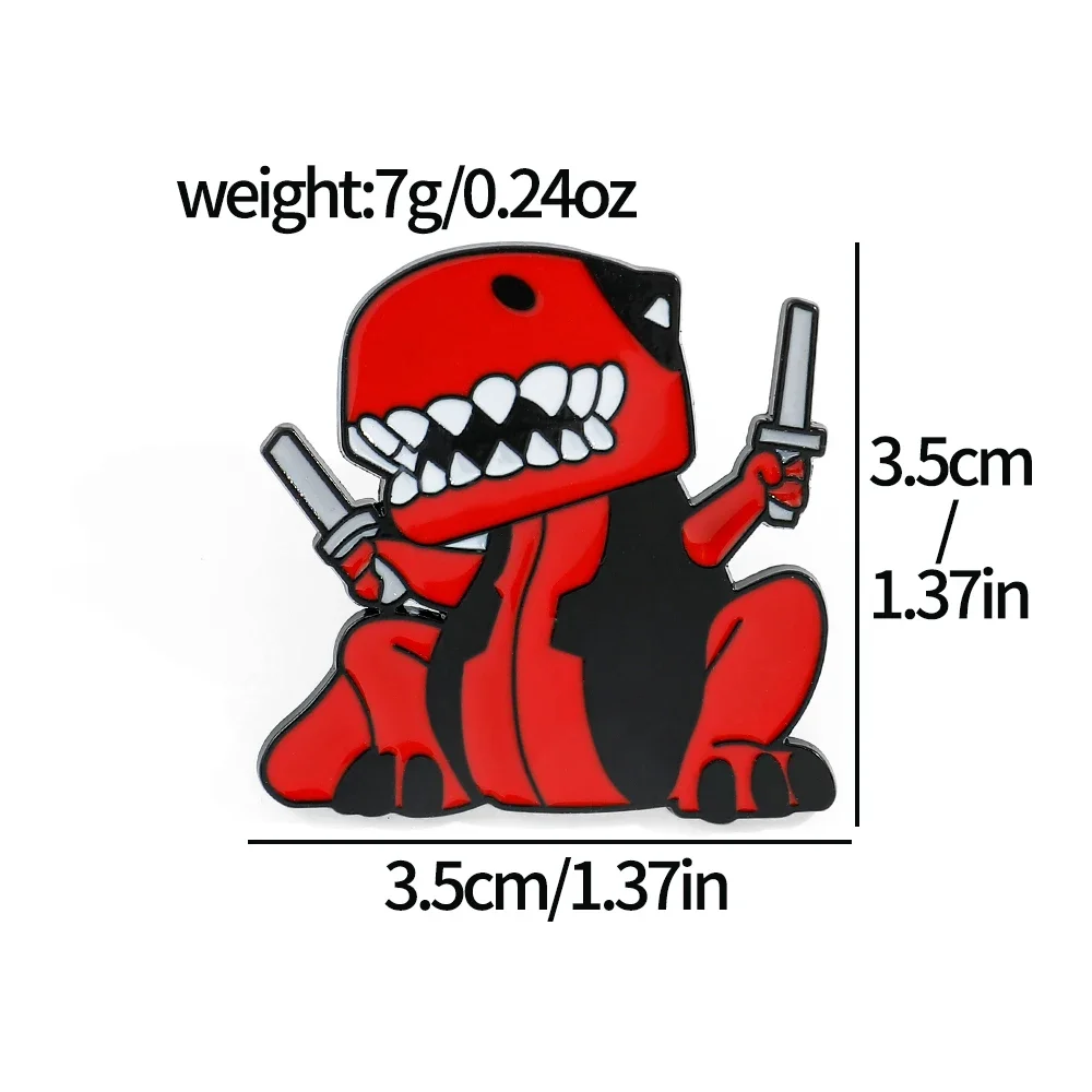 رسوم كرتونية ديدبول أنيمي ، شارة معدنية ، دبوس لارتداء الملابس المينا ، حقيبة ظهر مجوهرات ، ملابس ، إبداعية ، موضة لطيفة ، 4 * ، 5 * ، 9 * #6