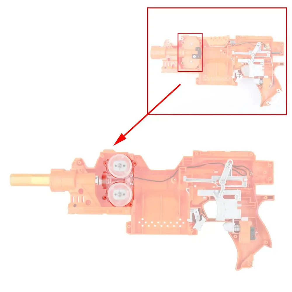 Worker Mod Flywheel Actualización de PC de jaula plana para juguete Nerf STRYFE RAPID STRIKE