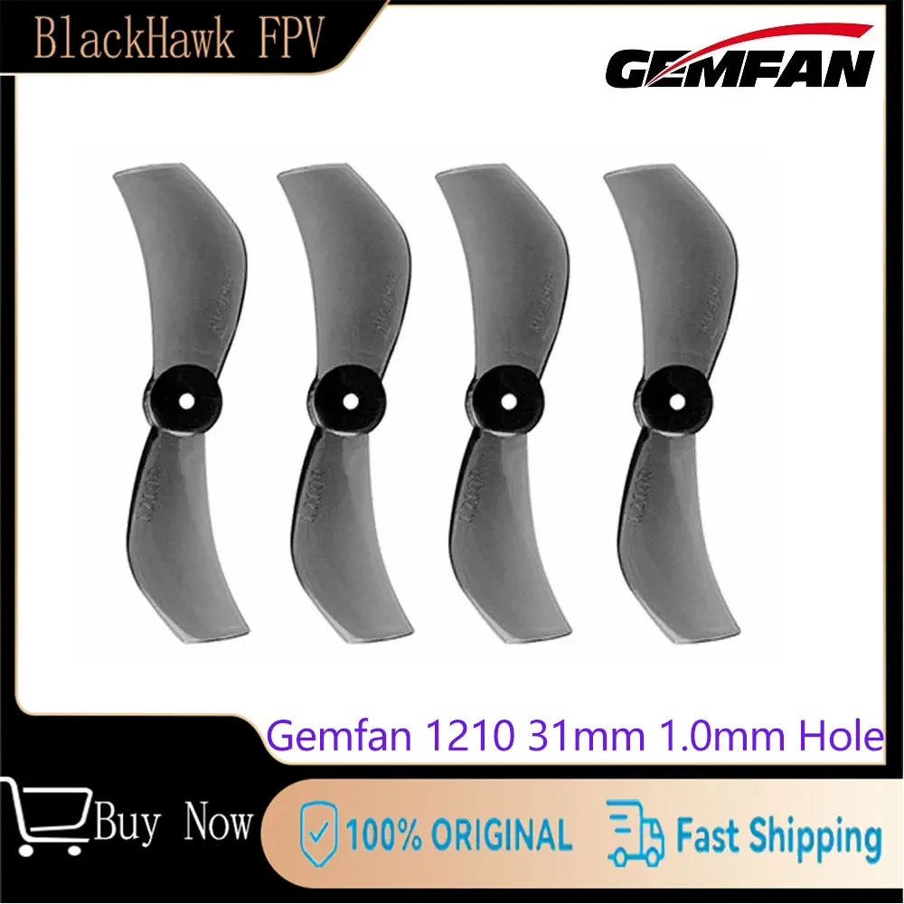 

8pairs 16PCS Gemfan 1210 31mm 1.0mm Hole 2-Blade PC Propeller for RC FPV Freestyle Tinywhoop Micro Drones DIY Parts