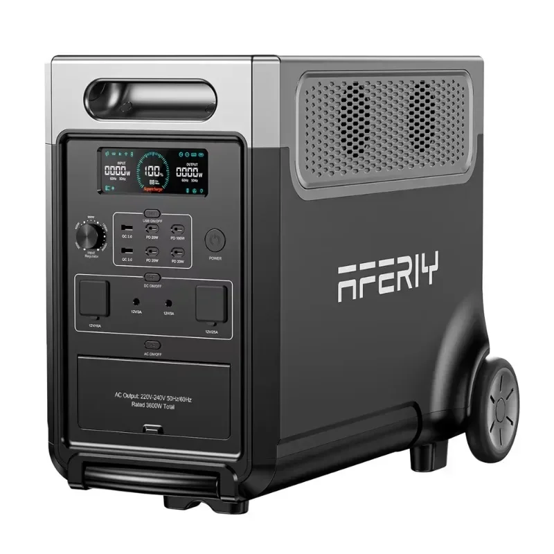 AFERIY P310 محطة طاقة محمولة 3600 واط مولد الطاقة الشمسية 3840Wh LiFePO4 بطارية احتياطية للمنزل التخييم في الهواء الطلق الطاقة المتنقلة