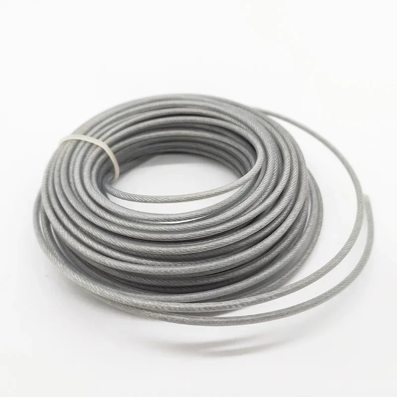 Cortacésped redondo de 2/2,4/2,7/3,0/4,0mm x 15m, cuerda de alambre de nailon de acero, desbrozadora, accesorios de repuesto para cortacésped largo