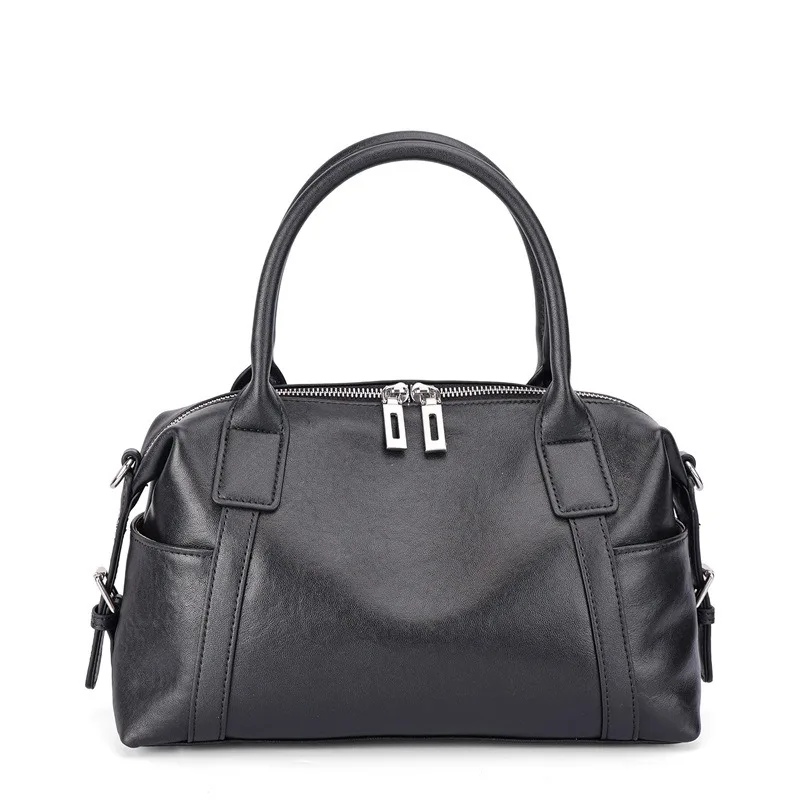 

Женская сумка Nesitu Highend Vintage из натуральной кожи, кофейно-серая, черная, из воловьей кожи, сумка через плечо, сумка-тоут M1600