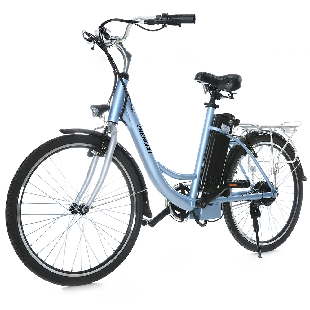 

T4 Electric City Leisure Bike 26-inch Steel Frame Lithium Battery Electric Bicycle Urban Step Through Electric Bike