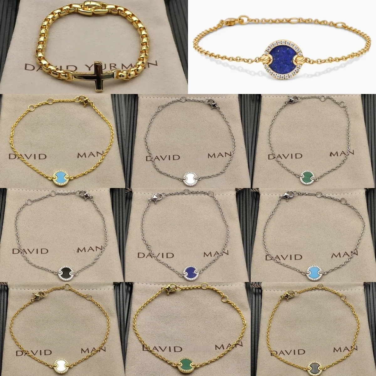 سوار DY بتصميم جديد لعام 2025 للرجال والنساء مجموعة أنيقة 2025 سلسلة DY أنيقة بتصميم معاصر