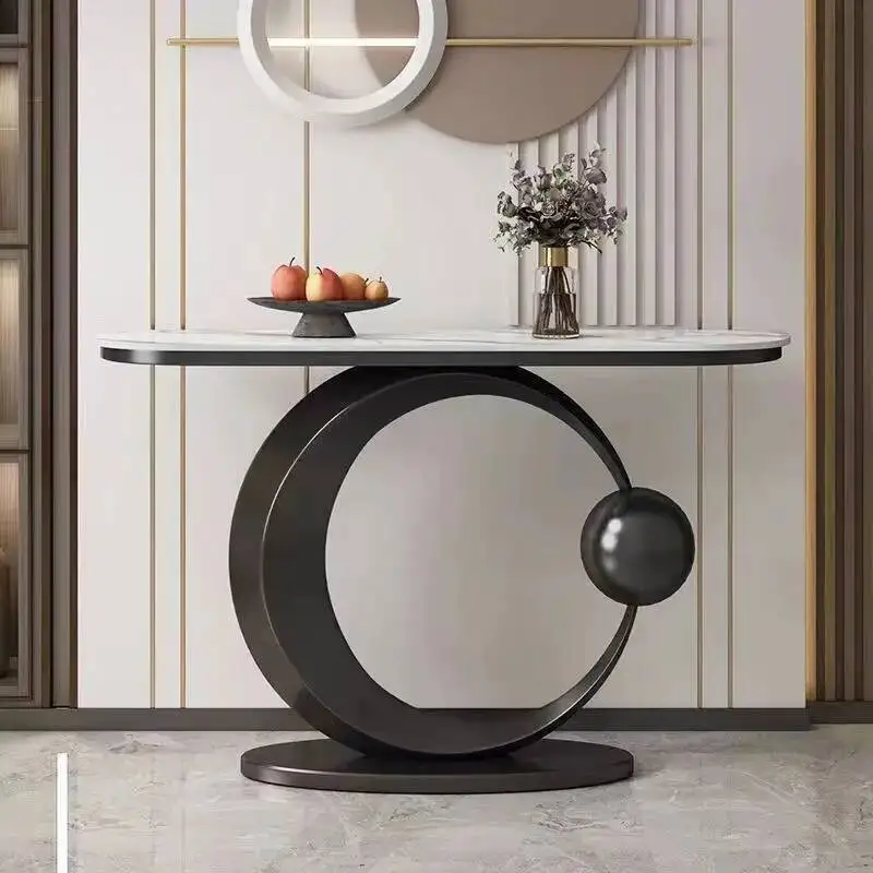 Luxury Modern Console Nordic Table Midcentry Center Lobby Console Table Hallway Entrance Wohnzimmer Tisch Living Room Furniture image 6