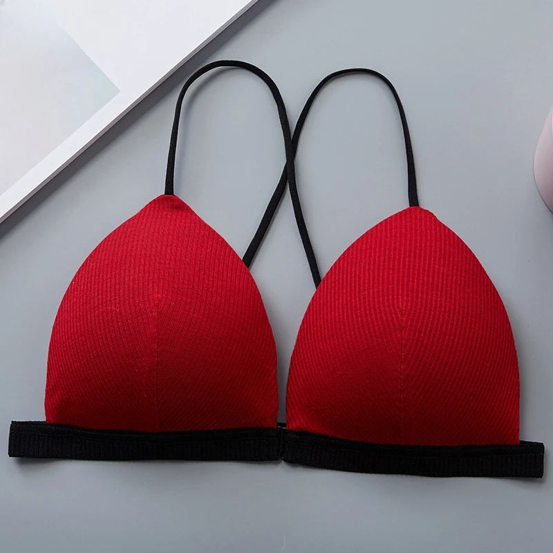 Sexy Lingerie Deep V Bralette Front Closure Bra Push Up Bras for Women Bikini Brassiere Seamless Underwear Soft Female Intimates