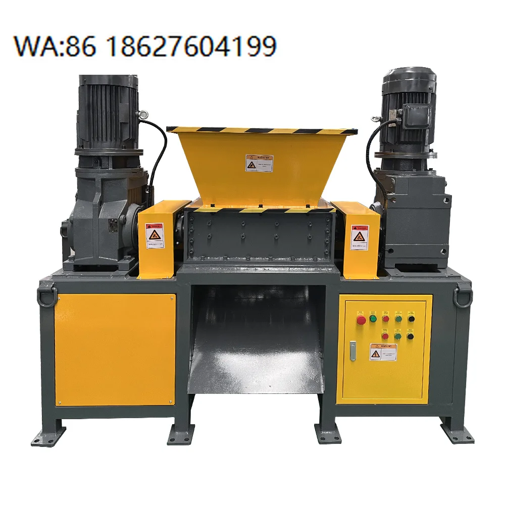 Single Shaft Multi Scene Shredder Factory Home Dual Use For Metal Tires Rubber Aluminum Scrap Waste Crushing