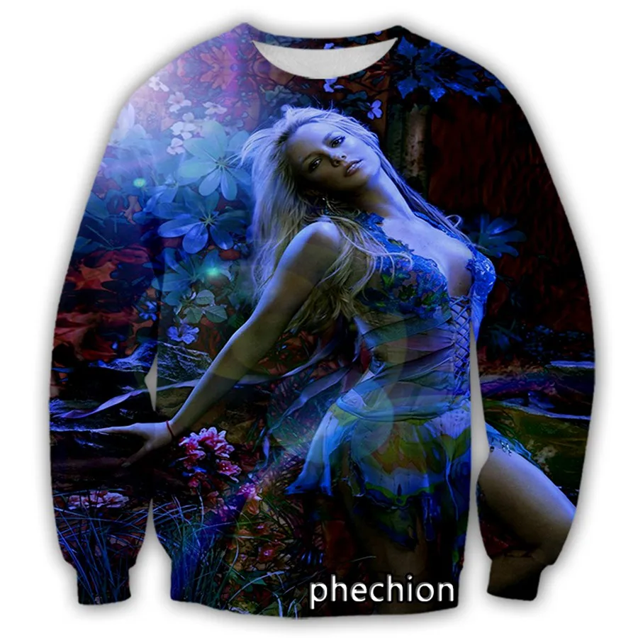 Phechion Fashion Men/Women Britney Spears 3D Print Long Sleeve Sweatshirts Casual Sport Streetwear Clothing Top S100