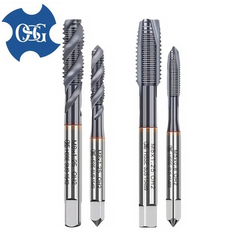 1 قطعة اليابان OSG TICN الكوبالت مطلي آلة الفولاذ المقاوم للصدأ المسمار الموضوع دوامة وأشار الصنابير/حلزونية مخدد الصنابير M1M2M3M4M5M6M8M12 #6