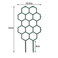 2pcsHoneycomb Design Plant Trellis, Rustproof Plastic Support for Potted Vines and Flowers, Indoor Outdoor Garden Climbing Frame 6