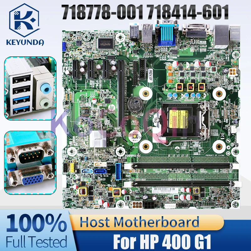 For HP 400 G1 Desktop Host Board 718778-001 718414-601 Computer Motherboard Full Tested