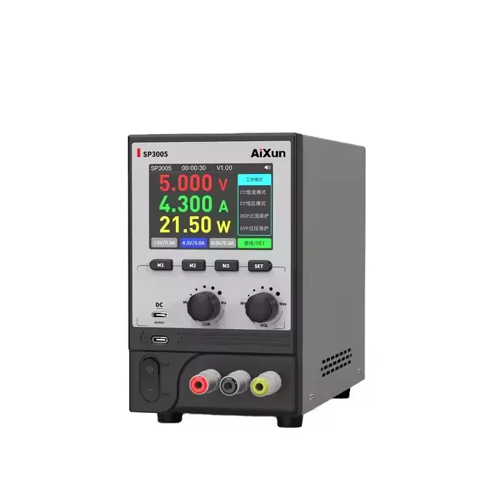 AIXUN SP3005 DC Power Supply CNC Programmable Repair Tool Support Type-C 30W Fast Charging QC/PD Protocols Output