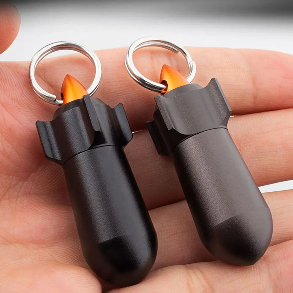 

Mini Medicine Organizers Tablet Container Capsule Healthy Care Keychain Holder Pill Bottle Aluminum Pill Case Pill Storage Box