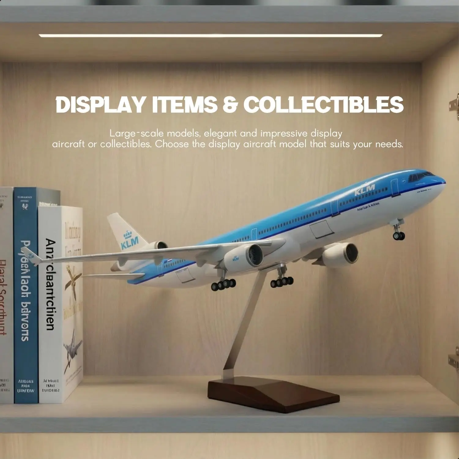 

MD11 KLM Royal Dutch Airlines Model Airplane 47CM MD-11 Resin Plastic Model Collectible Replica Aviation Airplane toy Gift