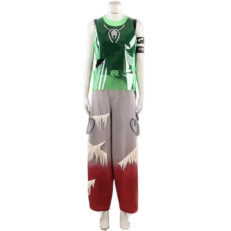 

Till Cosplay r7 round7 Costume Top Pants Necklace Belt Set Party Carnival Uniform