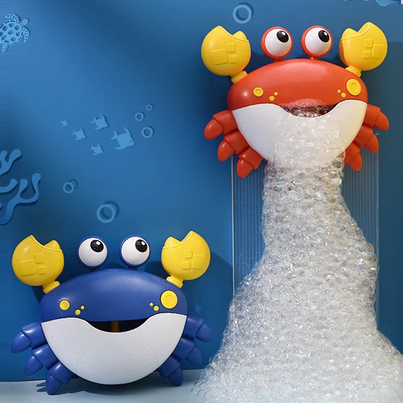 

Bubble Crab Bath Toys Automatic Bubble Maker Baby Bath Toys for Toddlers Bubble Bathtub Toys with Music Machine for Kids