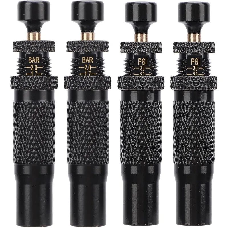 

4PCS Adjustable Tire Deflator Valve Kit 10-30 PSI Auto Stop Screw On Tire Deflator Tool for Offroad 4x4