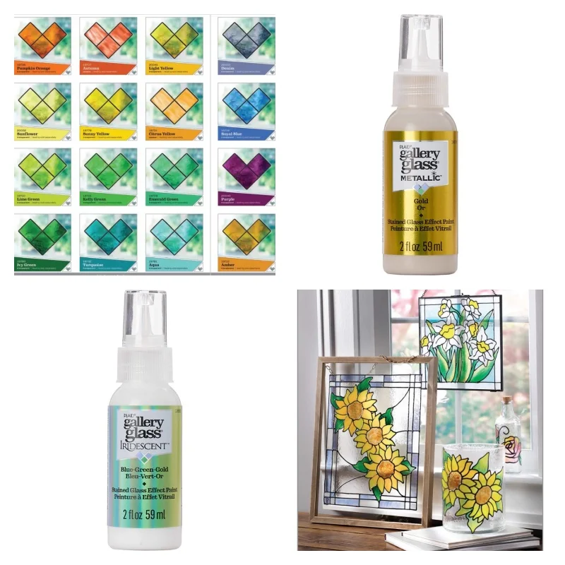 

59ml Pane Glass Painting Pigments Handmade DIY Ceramic Handicrafts Glass Hand-painting Coloring Raw Materials/Painting Pigments