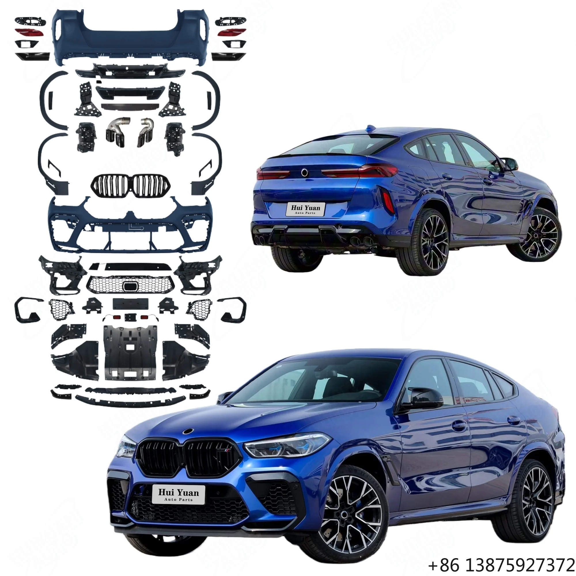 

Оригинальные качественные бамперы и обвесы M-Power Competition для X6-серии G06 2020-2022, обновление до F96 X6M