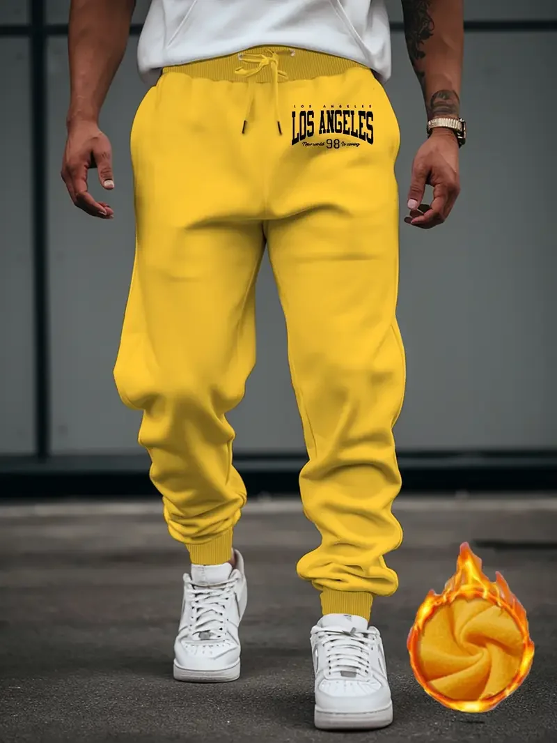 Men's Fashion Pure Color Gym Joggers Skinny Sweatpants Fitness Casual Long Workout Tracksuit Trousers