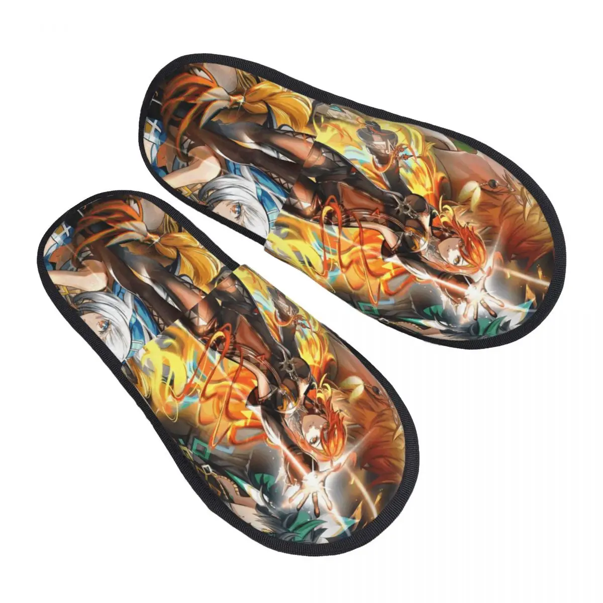 

Женские домашние тапочки с принтом аниме G-Genshines на заказ, уютные теплые пушистые тапочки из пены с эффектом памяти с героями мультфильмов, домашняя уличная обувь