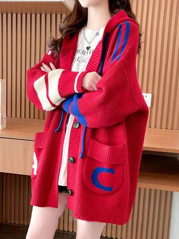 

2023 Spring New Women's College Style Women's Coat Student Baseball Sweater Cardigan