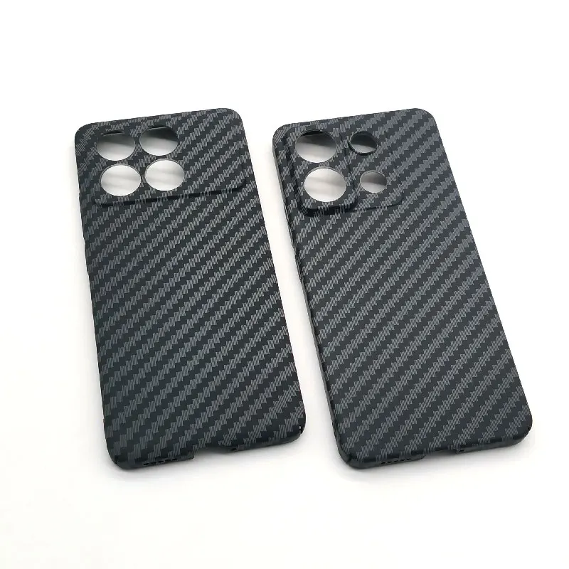 For Xiaomi Poco X6 Pro Phone Case Ultrathin Plastic Carbon Fiber Texture Pattern Back Protective Cover For Mi Poco X6 X6Pro case