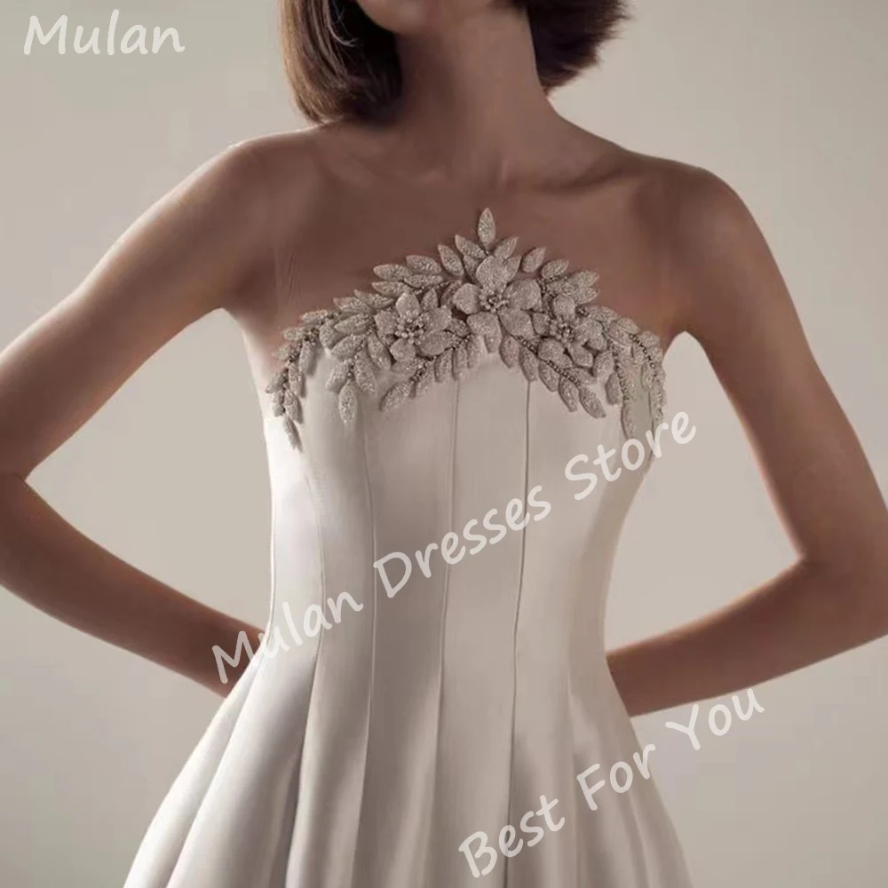 Eleganti abiti da sera lunghi con perline per le donne senza spalline lunghezza del pavimento a-line eventi speciali Prom Party Wedding Gala Dress 2024