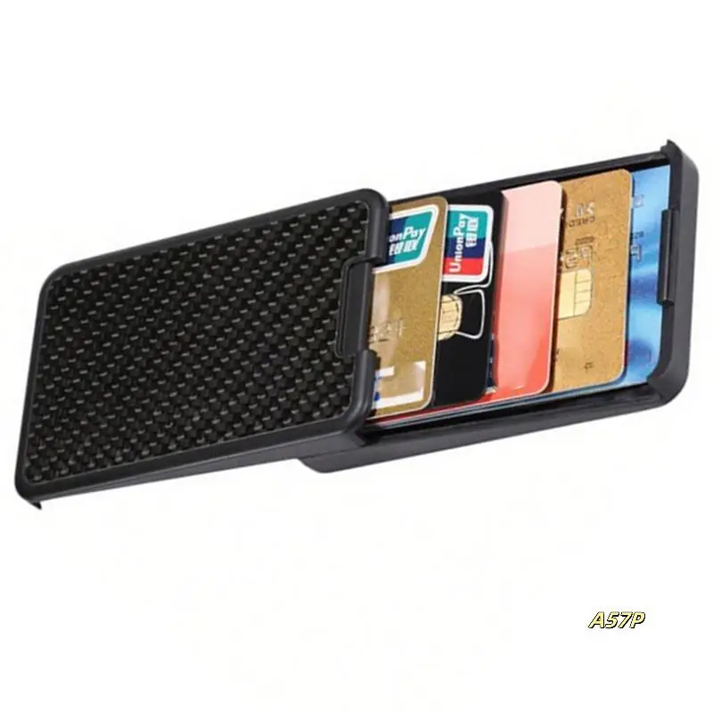 

Carbon Fiber Simple Wallet Anti-Theft Credit Card Case Wallet For Credit Card, Bank, Business ID Card