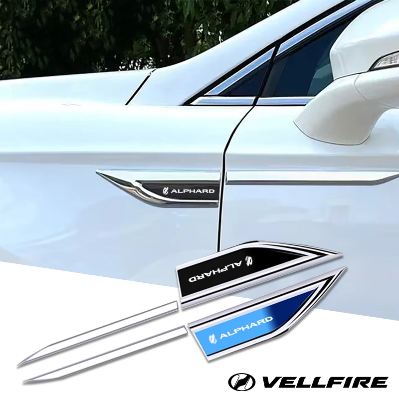 

2pcs car accessory Side Doors Blade car stickers car accessories interiors for toyota alphard vellfire