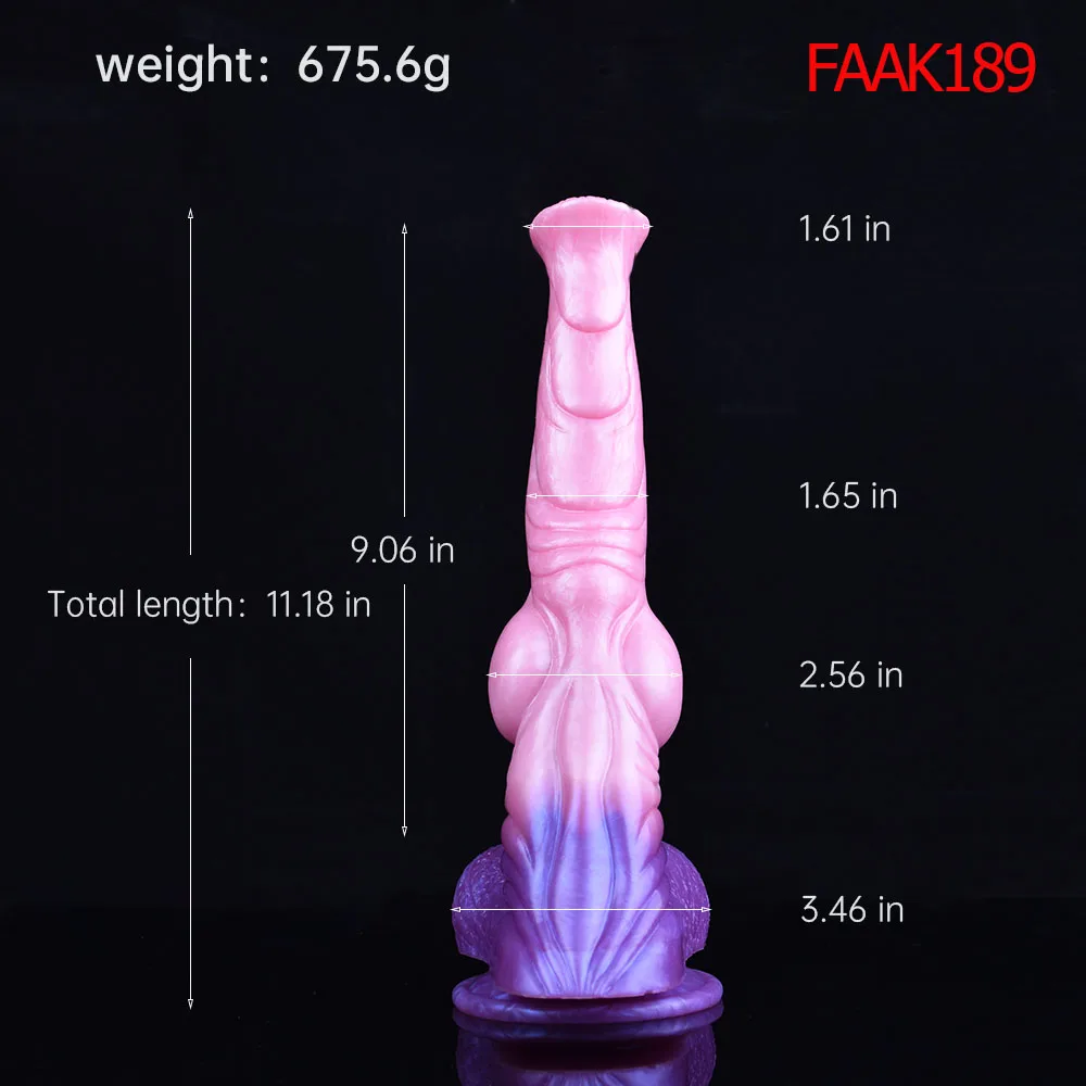 FAAK Fantasy Knot Horse Dildo With Suction Cup Silicone Long Realistic Animal Penis Sex Toys For Women Masturbator Adult Games