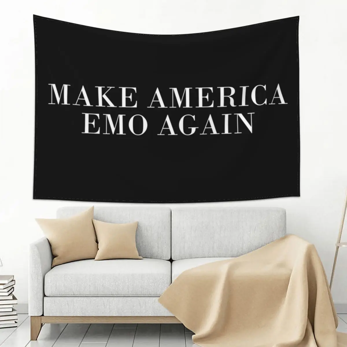 

Make America Emo Again Tapestry Room Decorations Aesthetic Decor For Bedroom Wall Hanging Room Decoration Accessories Tapestry