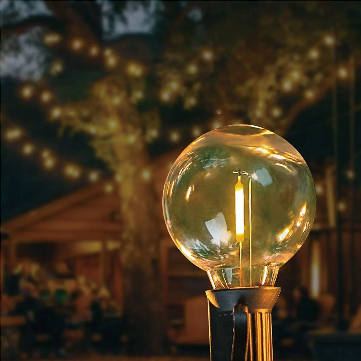 Ampoules globe LED incassables pour guirlandes lumineuses solaires chaudes, ampoules de rechange, base à vis E12, G40, 20 pièces