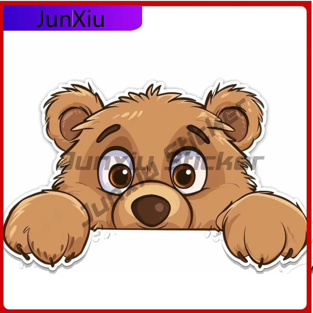 

Peeking Bear Adorable Animal Funny Car Laptop Window Bumper Waterproof Vinyl Decal Gift Retro Funny Cool Trendy Cool Trendy