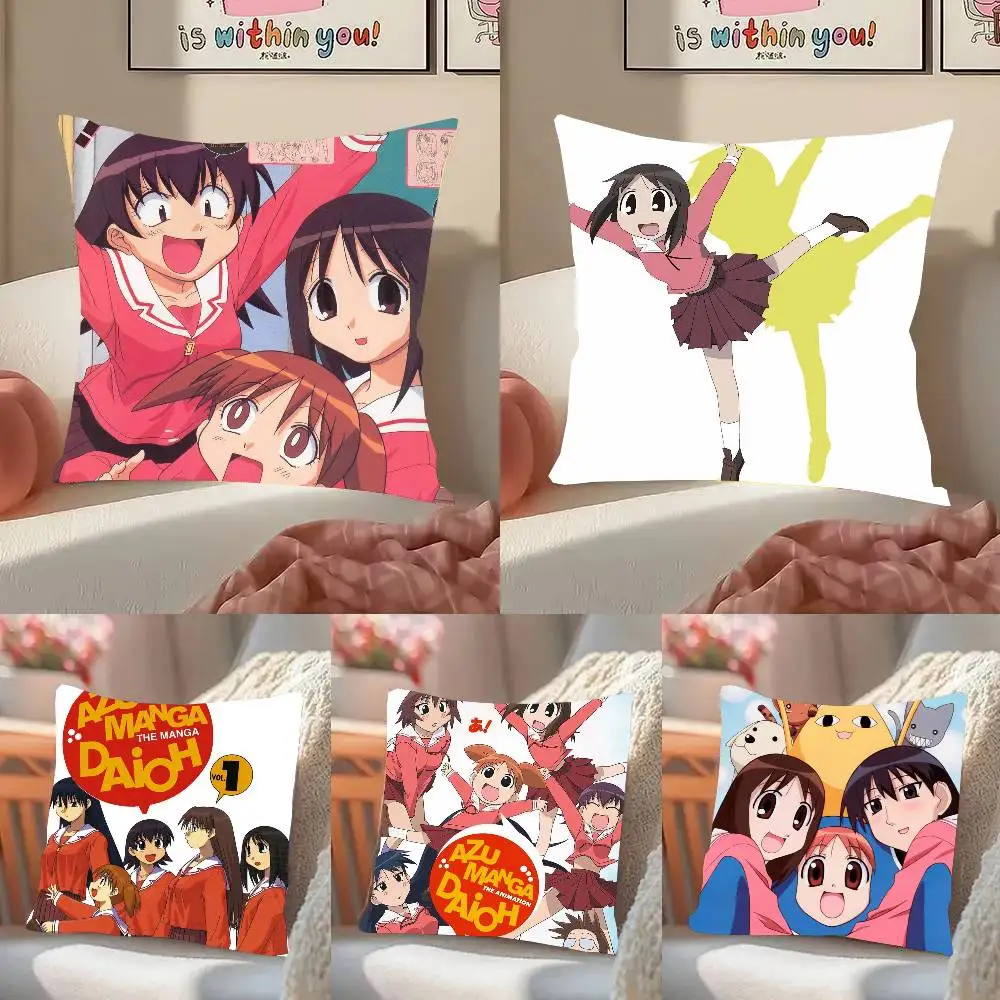 Anime Azumanga Daioh Pillow Case Fashion Square Pillowcase Bedroom Sofa Room Ins Decoration Leisure