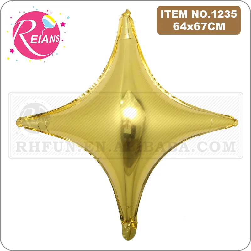 26inch Foil 4 Pointed Star Balloon Air Ball Birthday Wedding baby shower Party Decorations Helium Metallic Globos Party Supplies