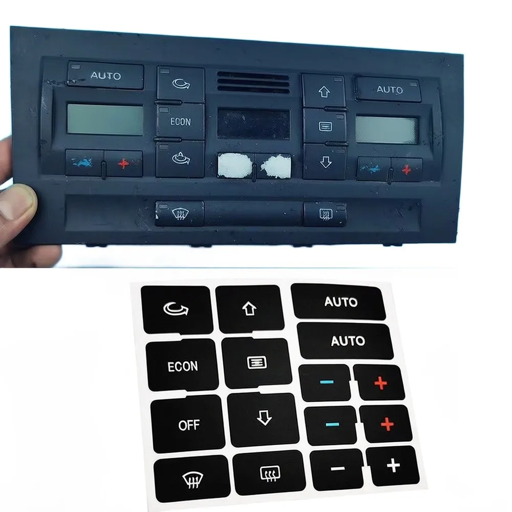 Car Control Decal Climate Control Car Repair White Lettering Black Overlay Light Penetration Reduction Fitment