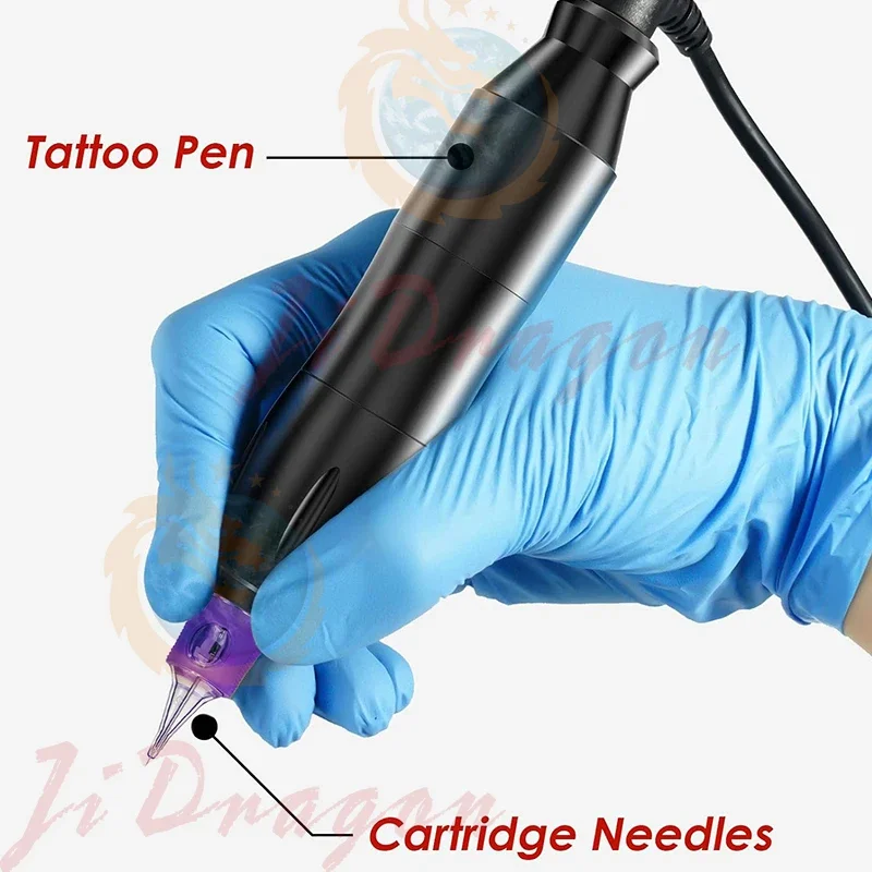 20pcs Professional Universal Tattoo Cartridge Needle Set Round Liner 0.18mm1RL Permanent Makeup Eyebrow Tattoo Machine Supplies