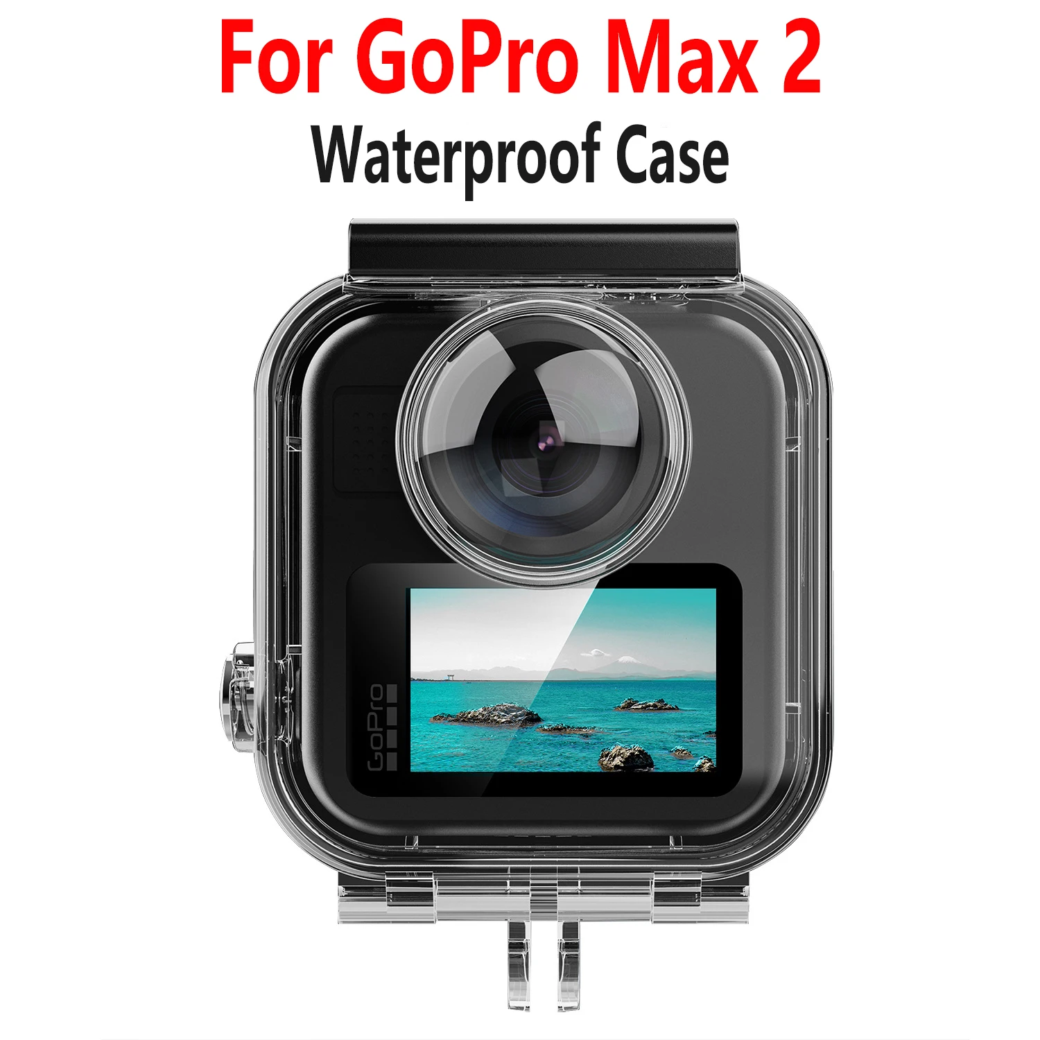Boîtier étanche pour accessoires Gopro Max 2, étui de plongée, protection 60M, coque de protection pour caméra Gopro Hero Max2