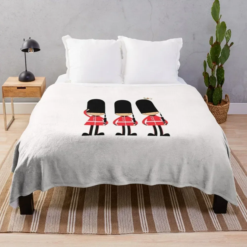 

Vintage Funny London Queen Guard United Kingdom Throw Blanket valentine gift ideas Summer christmas decoration Luxury Blankets