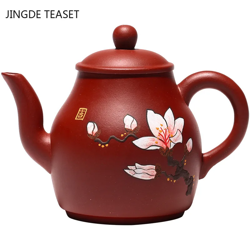 Authentic Yixing tea pots Purple Clay Teapot Dahongpao beauty kettle Raw ore Handmade Teaware Chinese Tea Ceremony Gifts 210ml