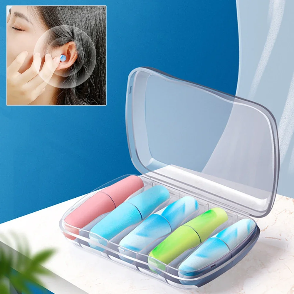 لينة رغوة الحد من الضوضاء سدادة الأذن ، الحد من الضوضاء سدادات الأذن ، والحد من الضوضاء ، وسدادات مدبب ، واقية للنوم ، والسفر ، 5 أزواج ، 10 قطعة #1