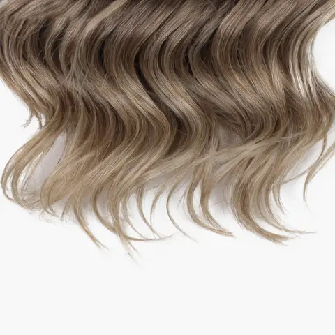 16 tum Ombre Blond Brun Vit Syntetiskt Virkat Lockigt Hår Djupt Vågigt Fläta Hår Vattenvågor Flätningshårförlängningar 6 best sales bruna hårförlängningar - №6