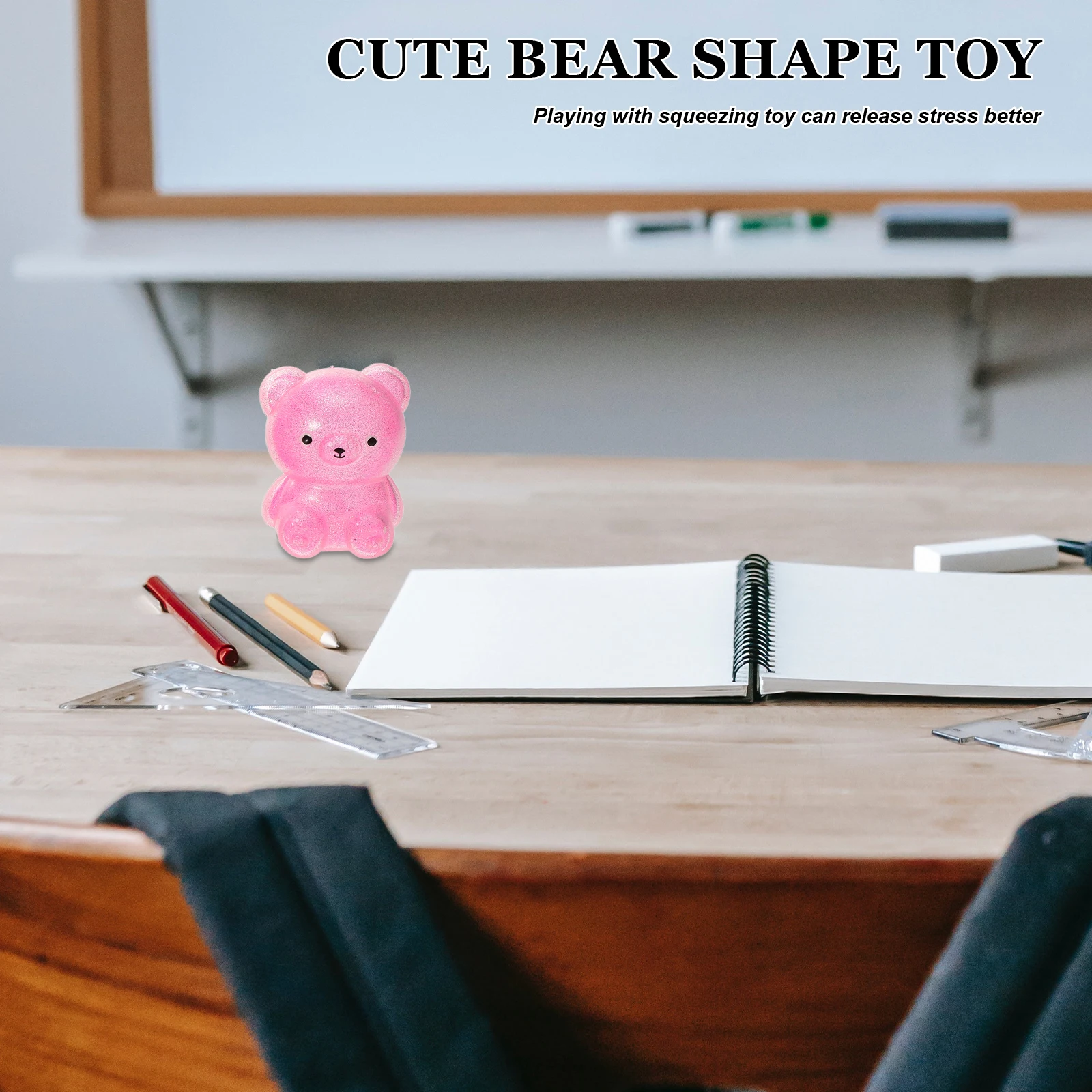 

4pcs Bear For Stress Relief Cute Animal Stretchy Tricky Sensory Toy Funny Pressure Relief Gift Party Favors