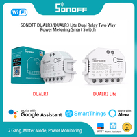 SONOFF DUALR3/R3 Lite 2 Gang DIY MINI Smart Switch Dual Relay Module Smart Home Power Meter Via EWeLink Alexa Google Smartthings