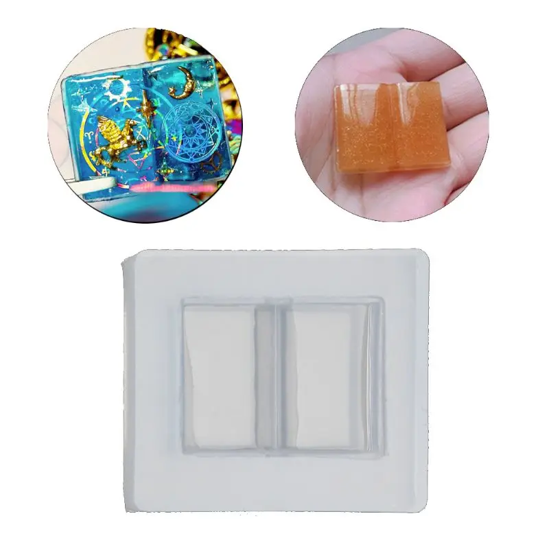 Stereo Opening Magic Book Silicone Mold Open Magic Book Shaped Molds Casting Mold 3D Epoxy Resin Mold Clay Molds