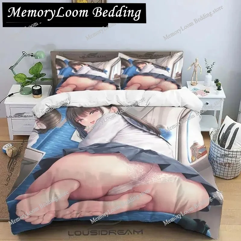 

Sexy Anime Kawaii Girl Art Hentai Bikini Bedding Set Boys Girls Twin Queen Full Size Duvet Cover Pillowcase Bed Adult Bedroom
